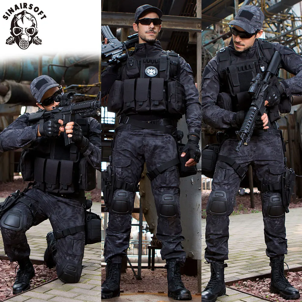 Камуфляжный охотничий военный тактический жилет SINAIRSOFT армированный корпус для