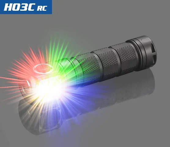 Skilhunt H03C RC/rojo/Verde/azul/blanco Multi-Colores LED linterna del faro - 1
