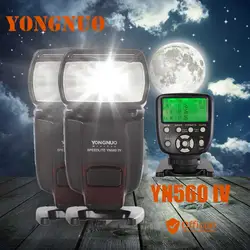 2 xyongnuo YN560 IV 2.4 г Беспроводной Speedlite + вспышка контроллер для Nikon D800 D600 D610 d7200 D3S D3 D3X d7000 D300S D300 D90 D80