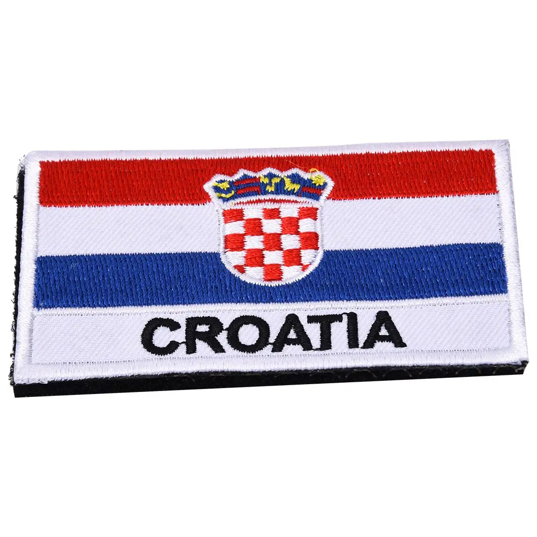 

National Flag Embroidery 3D Badge Patch Military Armband Backside Tactical Patches Croatia