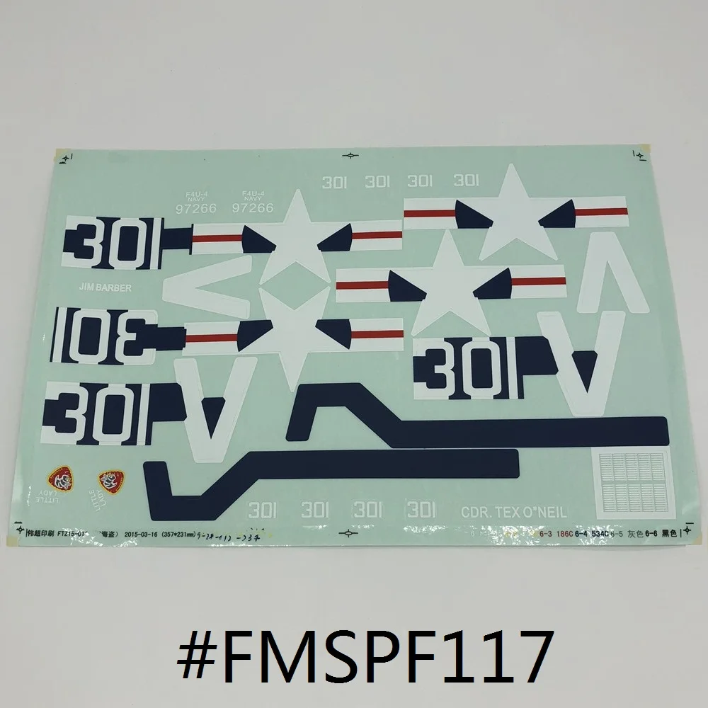 

Decal for FMS Model 800mm F4U Mini RC Aircraft FMS022