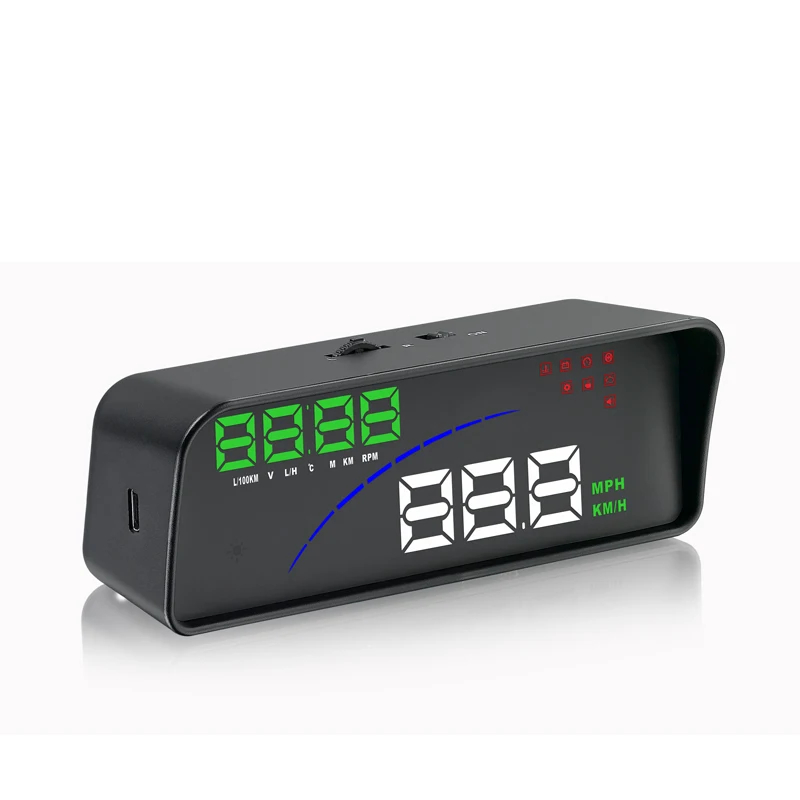 Цифровой спидометр HUD Дисплей P9 3,6 дюймов головы вверх потребление данных умный компьютер OBD 2
