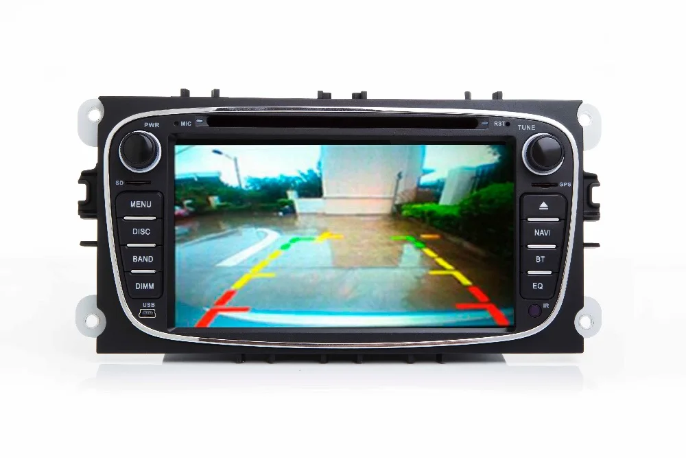 Excellent 7"HD 1024X600 Android 7.1 Car DVD GPS For Ford Mondeo C-max S max Galaxy Wifi 3G Bluetooth Radio RDS SD Free Map Camera+Car DVR 20