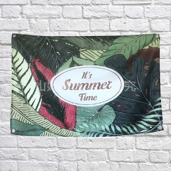 

It's Sunmmer Time INS Nordic style personality creative hanging Bar Billiards Hall home wall decoration live background cloth