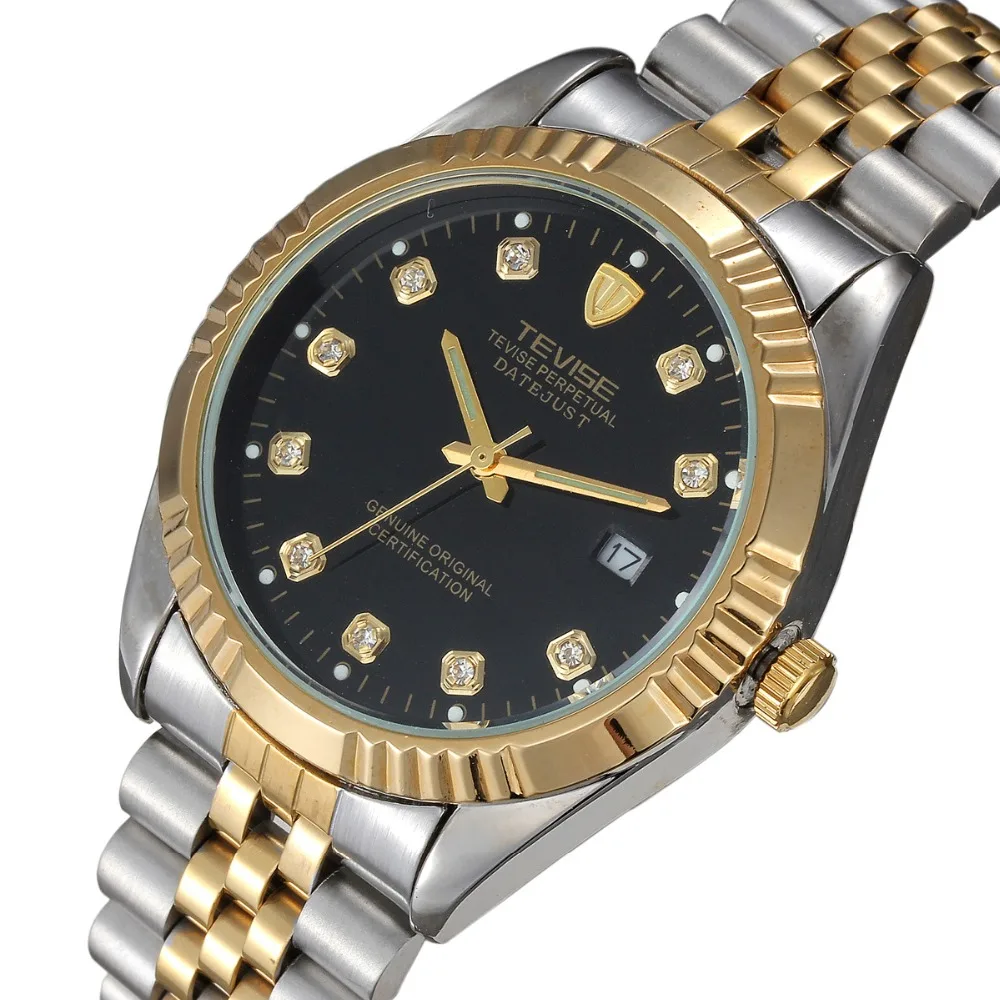 TEVISE Men s Watch Switzerland Business Leisure Quartz watch fashion Lovers men women Stainless steel waterproof