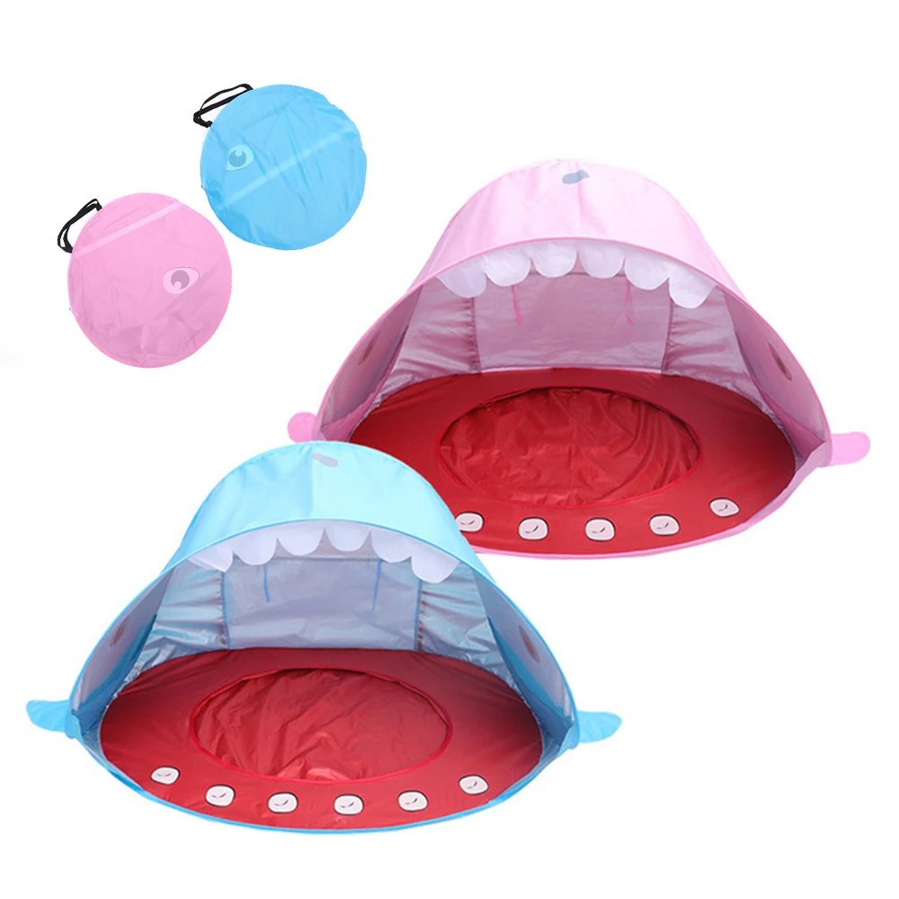 

Shark Shape Tent For Kids Portable Children's tent Kids Tent Beach UV-protecting Sunshelter Pool Kid Summer Outdoor Camping Toys