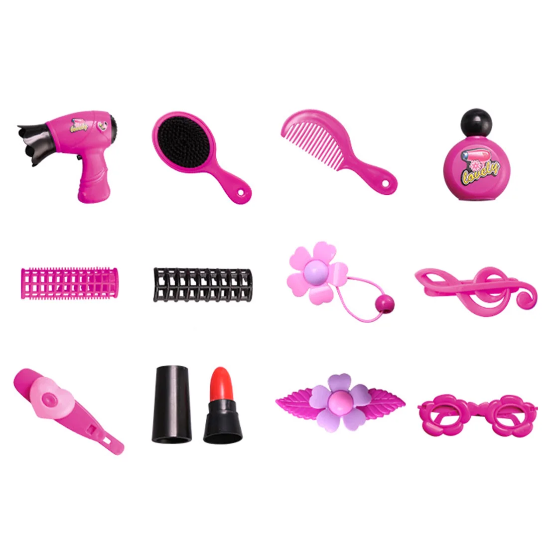 remarkable Hot Sale 12Pcs Children Pretend Play Kid Make Up Toys Girl Dressing Table Toy Dresser Playset With