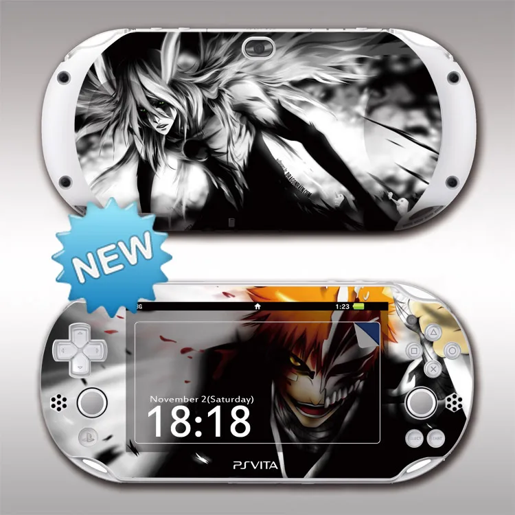 

Front&Back Protective PSV2000 Bleach Skin Stickers Cover For Sony PS vita 2000 Spiderman Decal Vinyl Skin Sticker Protector