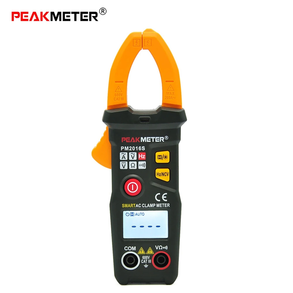 

High Precision PEAKMETER PM2016S Digital Display Clamp Meter Multimeter AC / DC Voltage AC Current Resistance Frequency