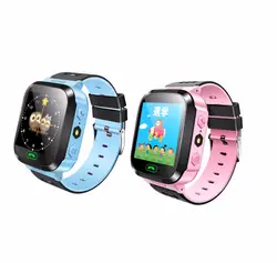 Новые фунтов Смарт часы с фонарик детские часы Сенсорный экран SOS вызова расположение устройства трекер для малыша безопасный мальчиков