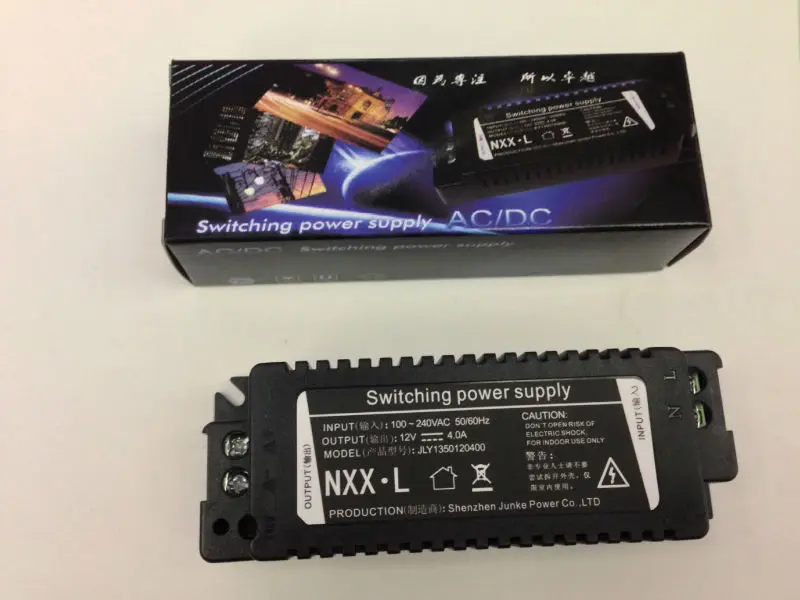 

[Seven Neon]Free shipping high quality 100-240V input AC/DC 12V 4A 48W switching power supply,LED light driver,transformer