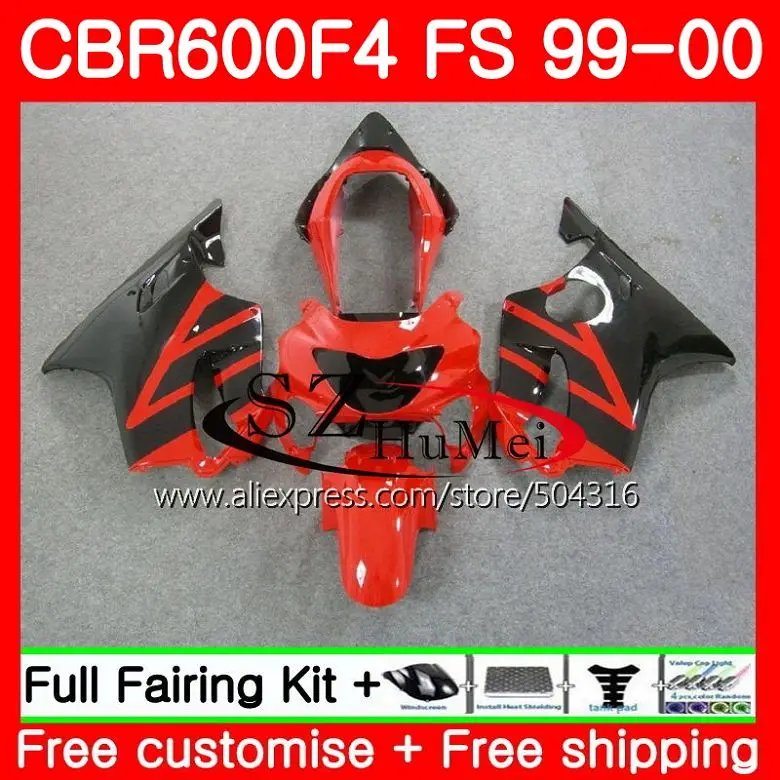 Корпус для HONDA TOP CBR600F4 CBR 600F4 CBR600 F 4 600 FS 49SH6 F4 99 00 1999 2000 обтекатели|bodywork| |