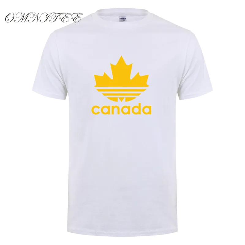 Дизайн, Канадская футболка, мужские забавные канадские футболки, короткий рукав, круглый вырез, хлопок, мужские футболки с канадским флагом, топы, OZ-116 - Цвет: as picture