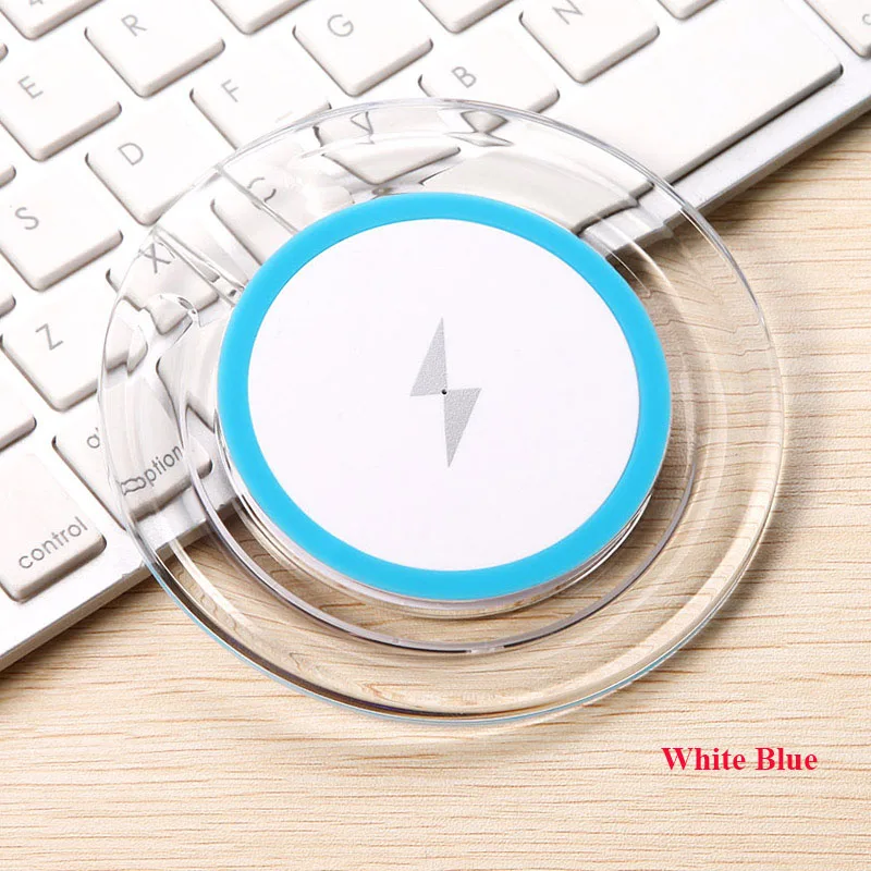 11Qi Wireless Charger Desktop phone charging Base Transparent USB Charging Pad