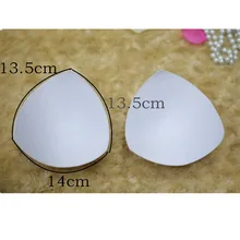 1 пара/лот Для женщин Intimates Бюстгальтер аксессуары Треугольники губка Купальник Pad груди усилители пены бюстгальтер Push Up вставки