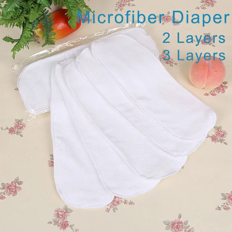 Nano Microfiber Washable Diaper Liners for Cloth Diapers Reusable Nappies for Babies Newborn