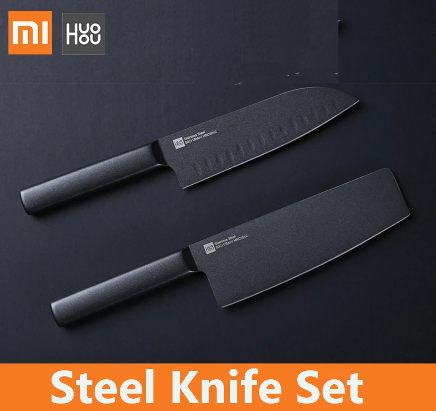 

Xiaomi huohou Non-stick steel knife meat fruit vegetable Kitchen Stainless cut chopping Sharp blade knives for home woman family