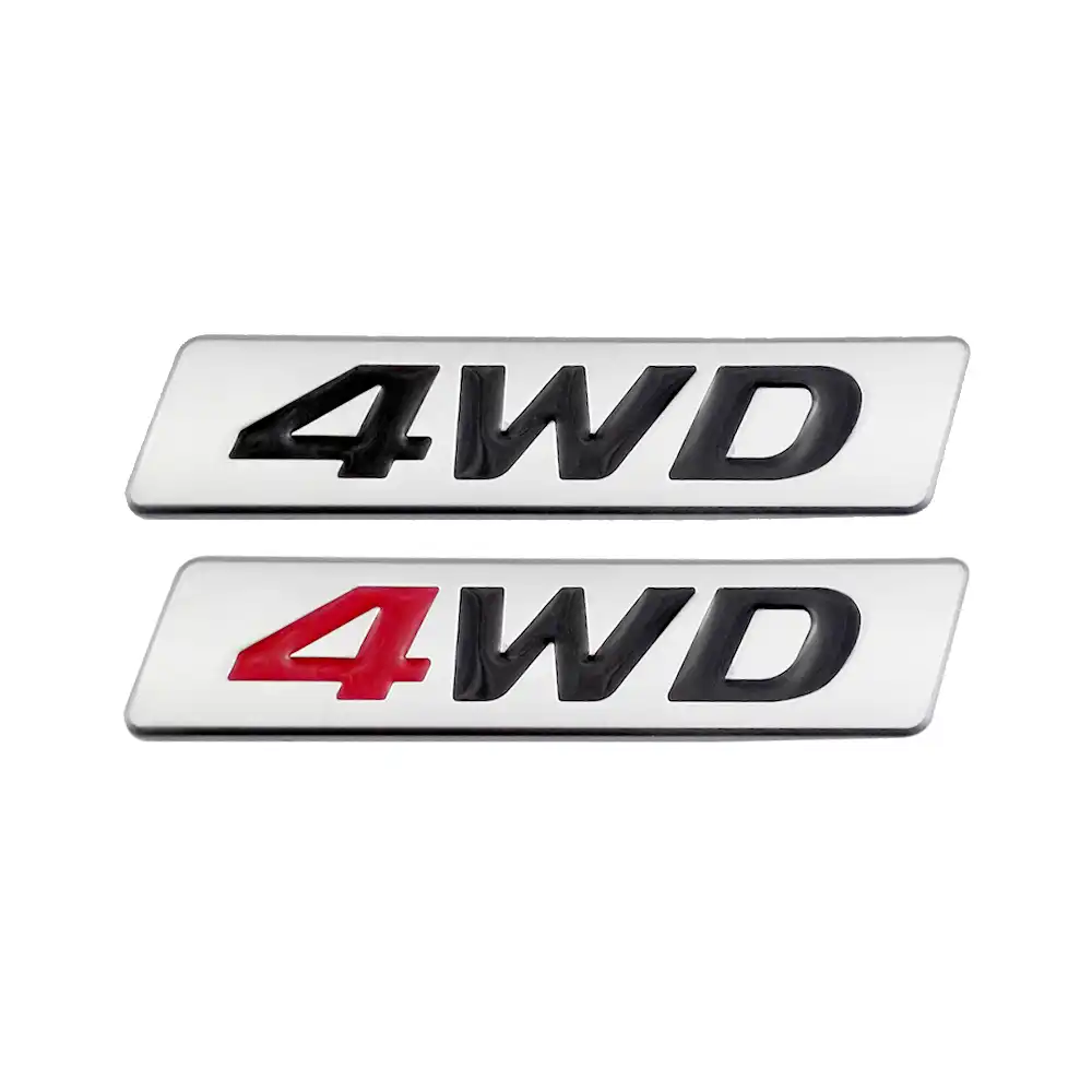 3D 4x4 Logo Car SUV Off Road Rear Body Metal Emblem Badge Sticker Accessories