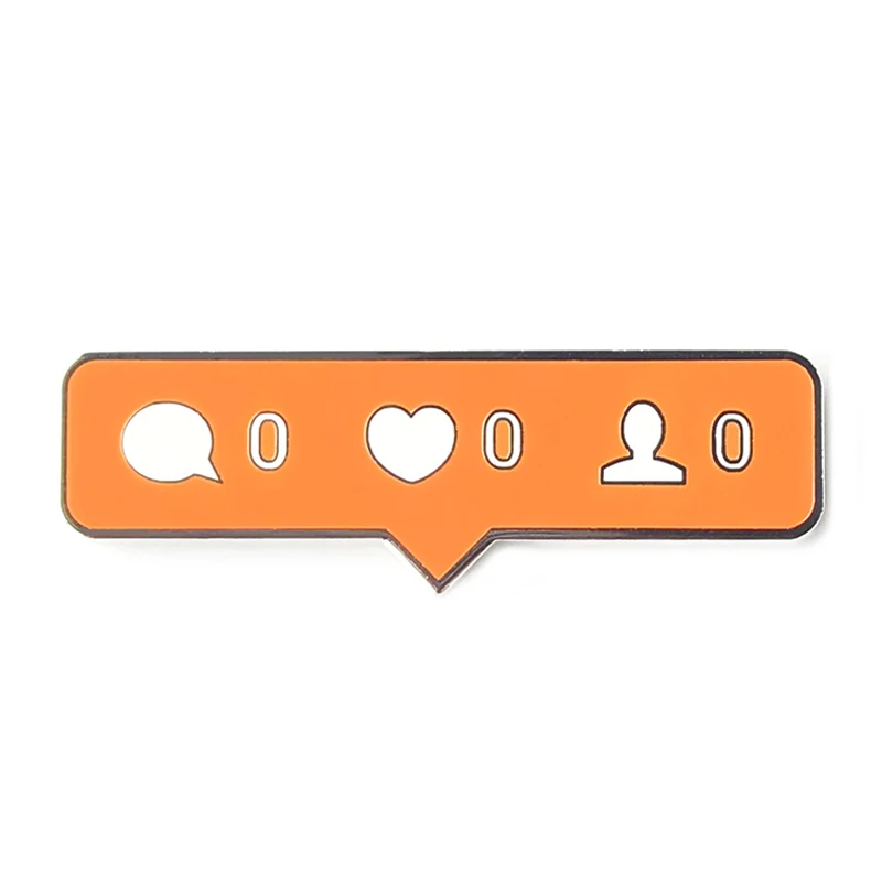 

Ins message notification enamel pin social media brooch speech bubble badge cute chat jewelry funny gift