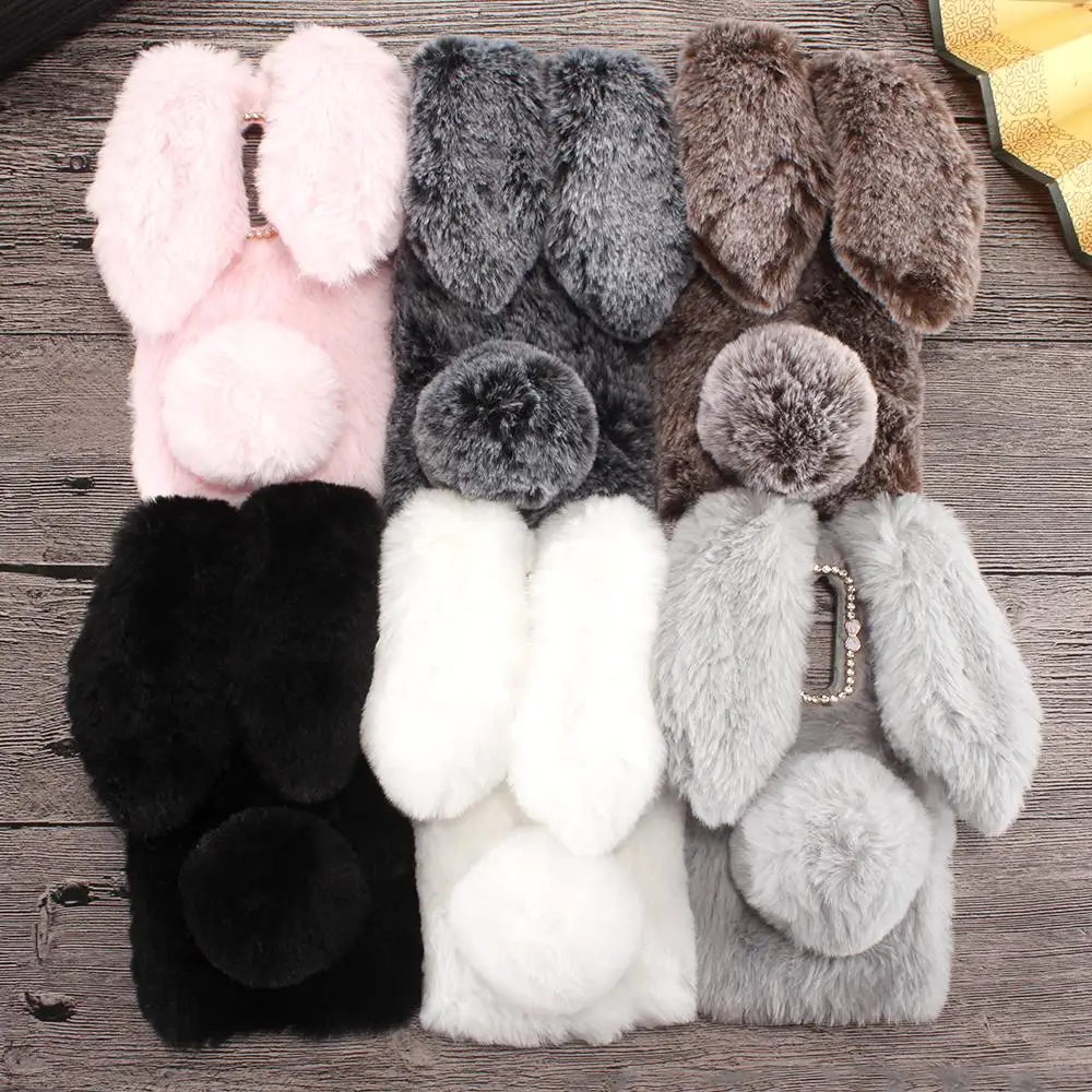 

Rabbit Fur Cases For Meizu M6 Note 6 8 M9 M9C M15 15 Lite M5S M6T M5c A5 6T M5 Mini S6 M6S Meilan 5S 16 Plus 16X V8 Pro X8 Cover