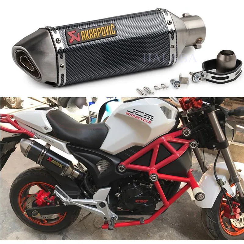 AKRAPOVIC выхлопная мото rcycle труба универсальный глушитель дБ убийца escape мото питбайк nmax crf 230 cb650f Кафе racer aerox triumph