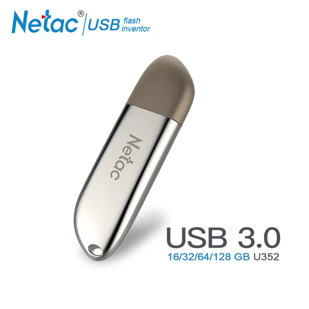 100% Original Netac USB 3.0 Flash Drive Mini High Speed Metal USB Stick 32GB 64GB 128GB 16GB Stylish USB Pendrive Flashdisk DIsk