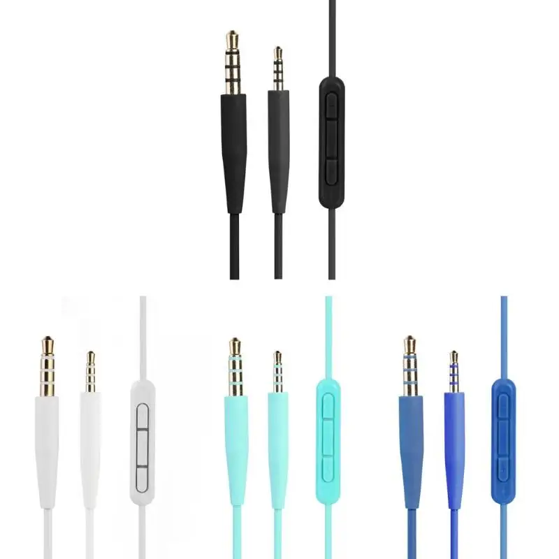 

Headphone Audio Cable Wire Control w/Mic for SoundTrue QC35 QC25 SoundLink TPE wire oxygen-free copper core Gold plated plug