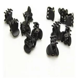 12pcs Black Hair Clips Clipper Clamp For Women Ladies Plastic 6 Claws Hairpin Hair Styling Tools