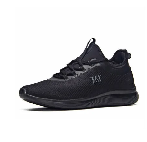

361 men's shoes 2018 sneakers black mesh breathable lightweight versatile running shoes