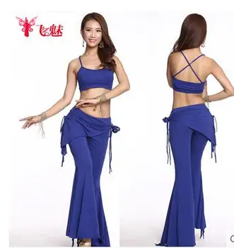 

Women's belly dance costume belly dancing clothes bellydance Top pants 2pcs set