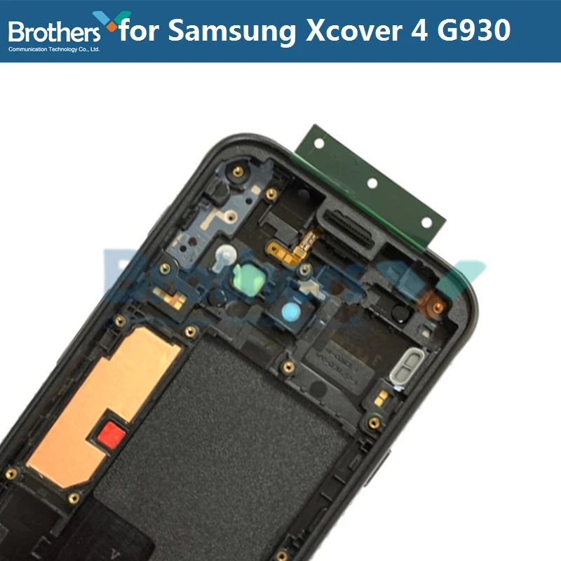 Полный корпус для samsung Galaxy Xcover 4 G390 средняя рамка с кнопками для объектива камеры для samsung G930 задний Чехол