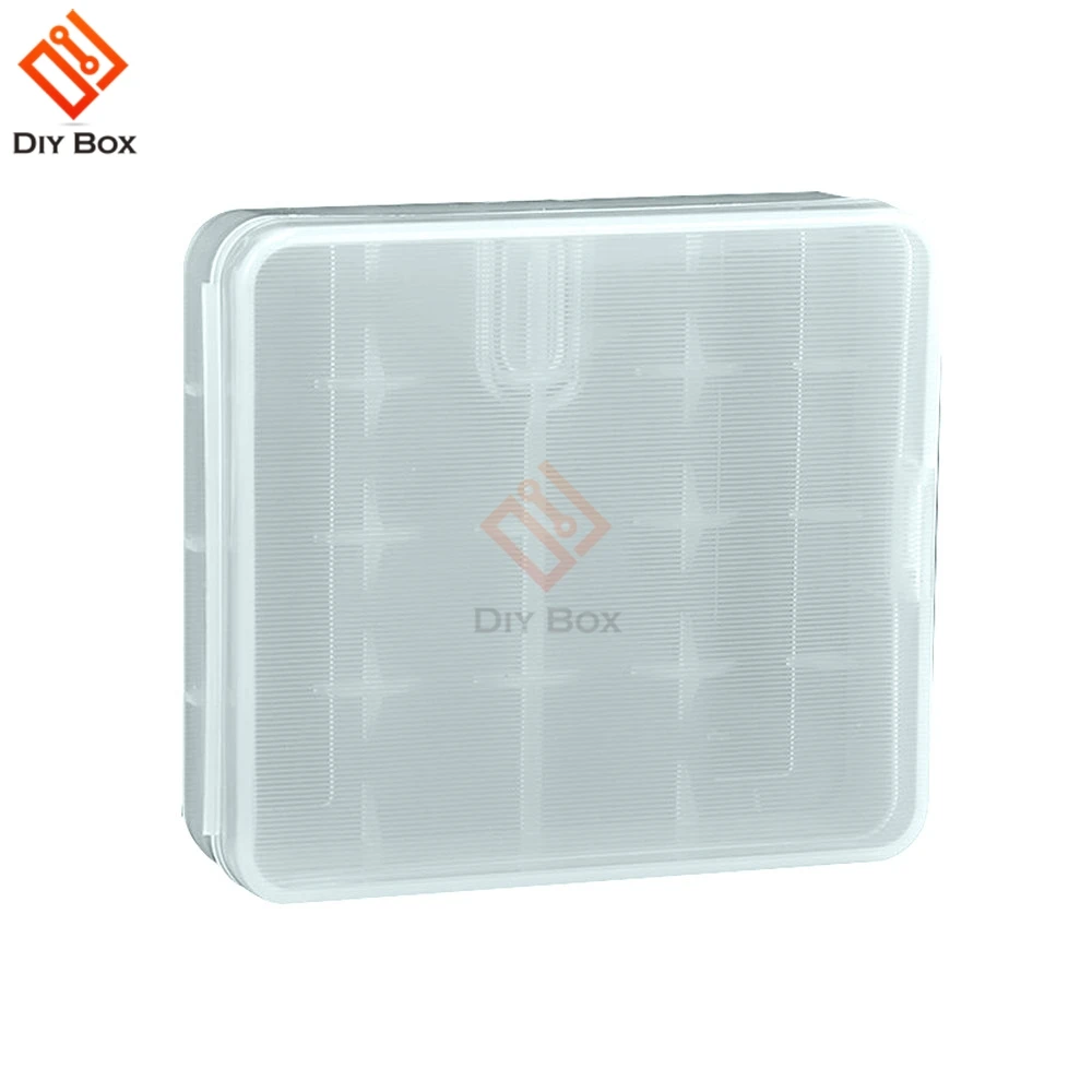 Портативный жесткий пластиковый чехол для 4 батарей 18650|case holder storage box|battery case holderhard