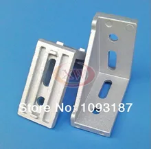 10 PÇS/LOTE SB3060-8 Canto Ângulo de Montagem 3060 Triângulo Suportes de Alumínio Perfil conector Acessórios L conector Apertem