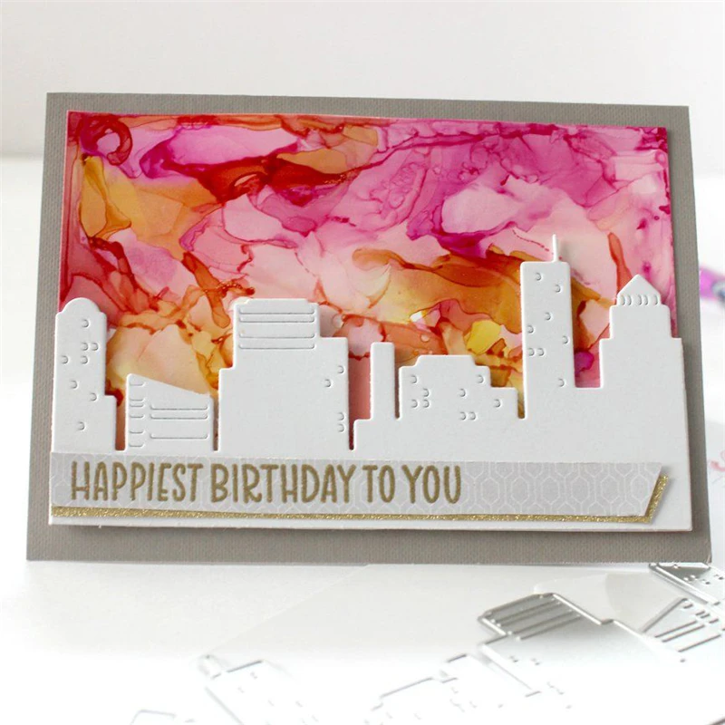 

Eastshape Metal Cutting Dies Scrapbooking for Card Making DIY Embossing Cuts New Craft Lighthouse City Border Metal Die 2019 New