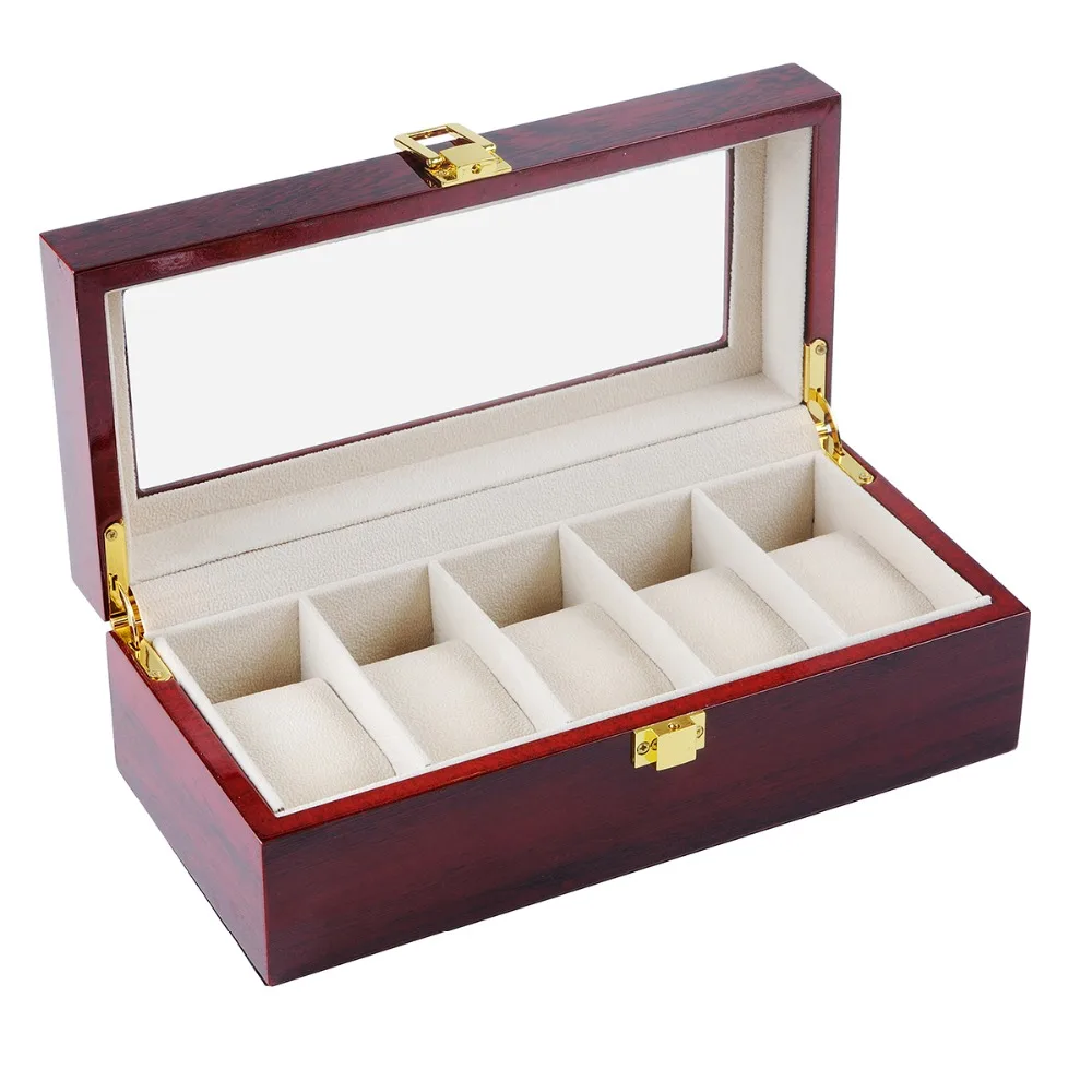wooden watch organiser