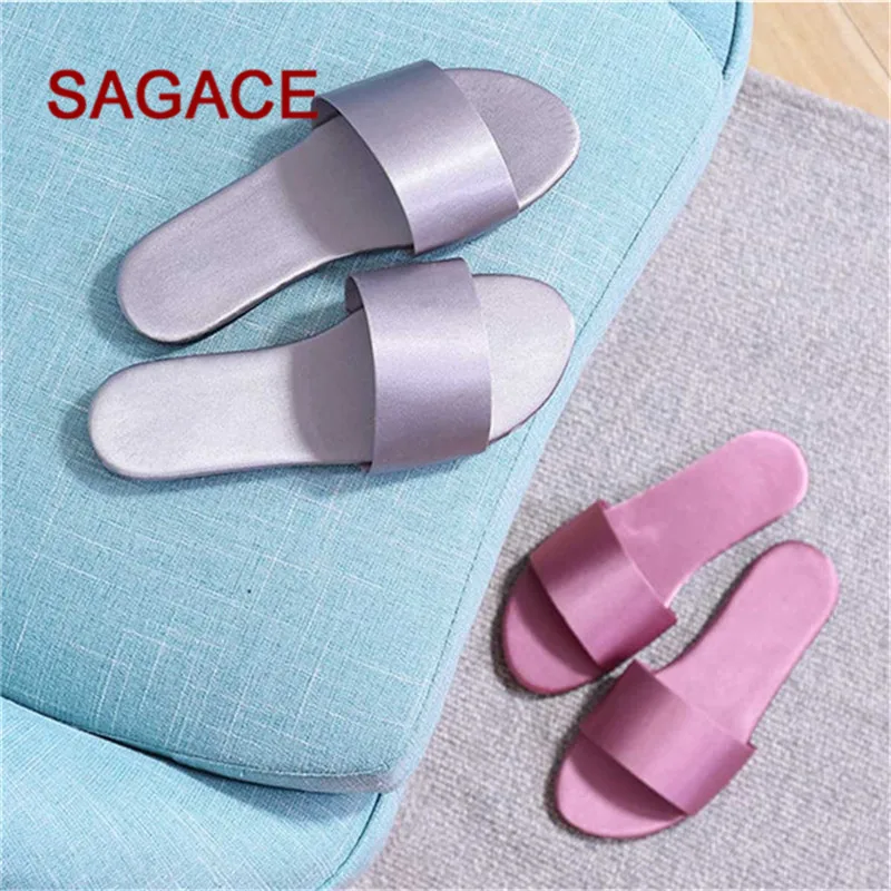 

HB@SAGACE Summer Women Slide Fashion Women Slippers Sandals Soft Soles Home Bathroom Slipper Beach Flip Flops Shoes Outside Flat
