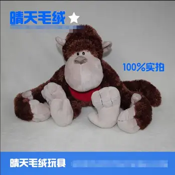 

Sale Discount nice plush toy stuffed doll cartoon animal Gibbon hylobatidae monkey ape rea heart present kid birthday gift 1pc