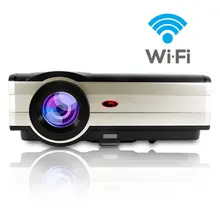 CAIWEI LCD Home Movie Theater Portable TV Projector 1080P 4000 Lumens LED projector for DVD Laptop Moblie Phone