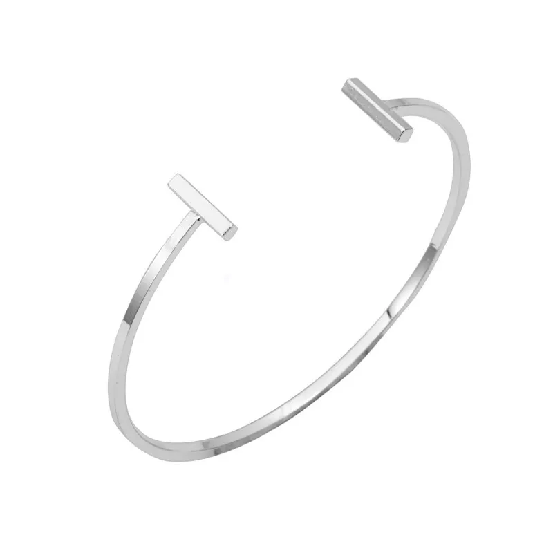 

SMJEL New Fashion Punk Double Bar Adjustable Bracelets & Bangles for Women Wholesale Birthday Gifts 10pcs-G005