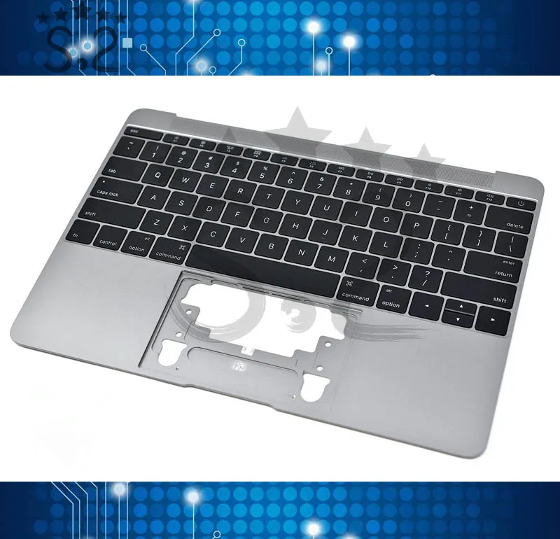

OLOEY 99% New A1534 US Topcase Keyboard and Backlight For Macbook 12' 2015 Year Top Case