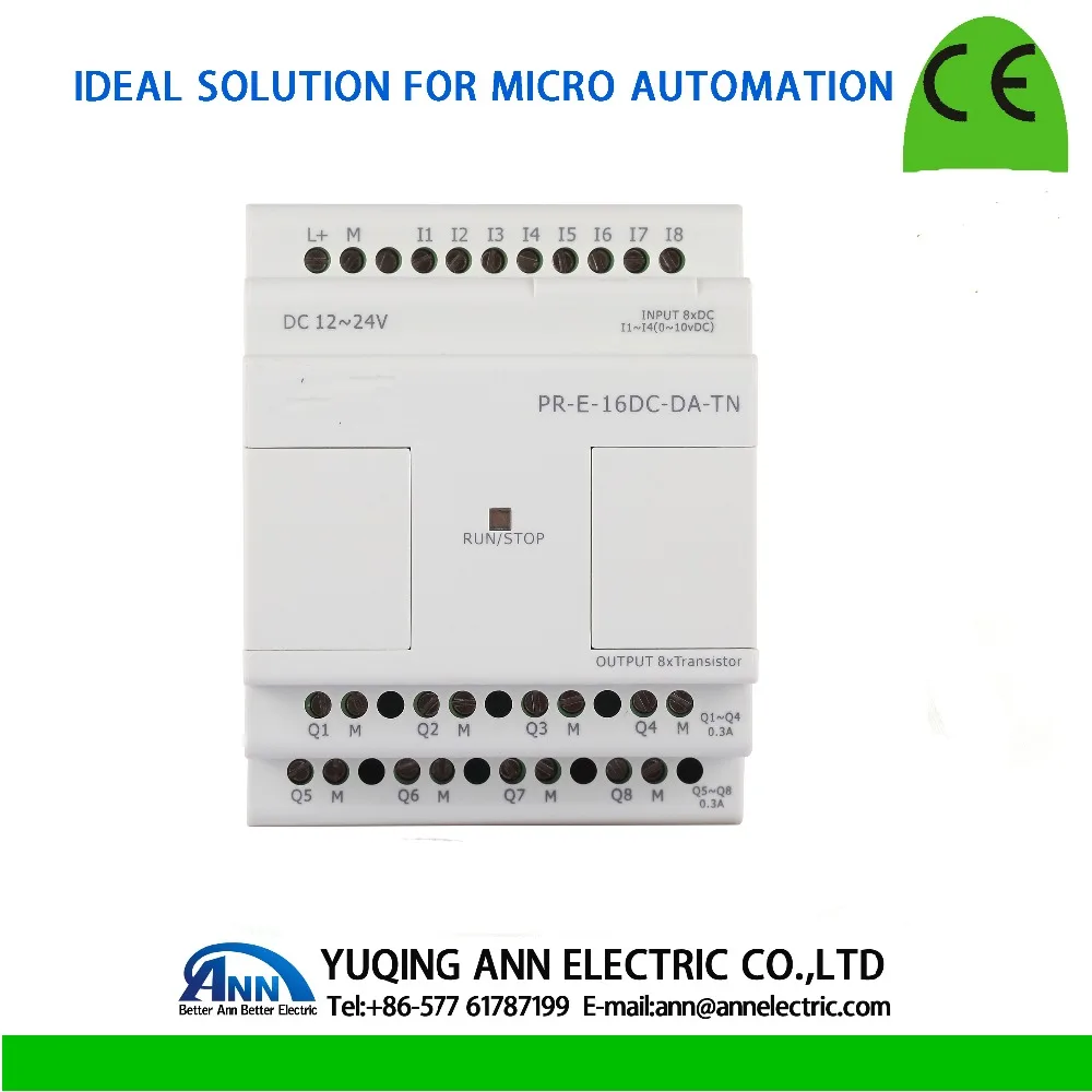 PR-E-16DC-DA-TNexpansion module Programmable logic controllersmart relayDC12V – DC24V4 DI / AI+4 DI8 Transistors（PNP