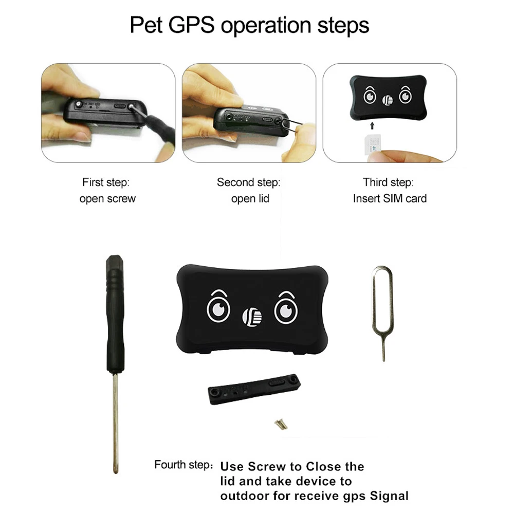 Мини монитор собаки кошки GPS AGPS GSM отслеживающий локатор трекер Rastreador детский