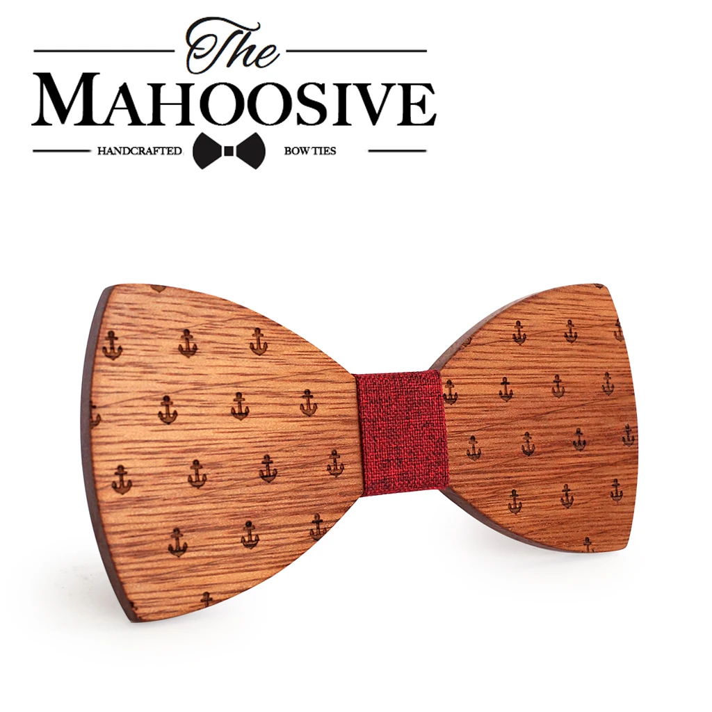 Mahoosion классический капитан деревянные бабочки-Галстуки деревянные бабочки бабочка галстук Gravatas