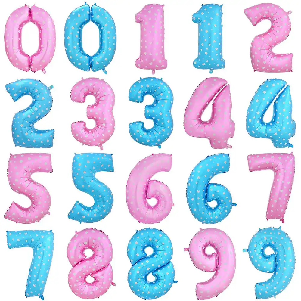 Xxpwj Free Shipping New Style 30 Inch Blue Pink Number Balloons Happy Birthday Wedding Party Xxpwj Free Shipping New Style 30 Inch Blue Pink Number Balloons Happy Birthday Wedding Party