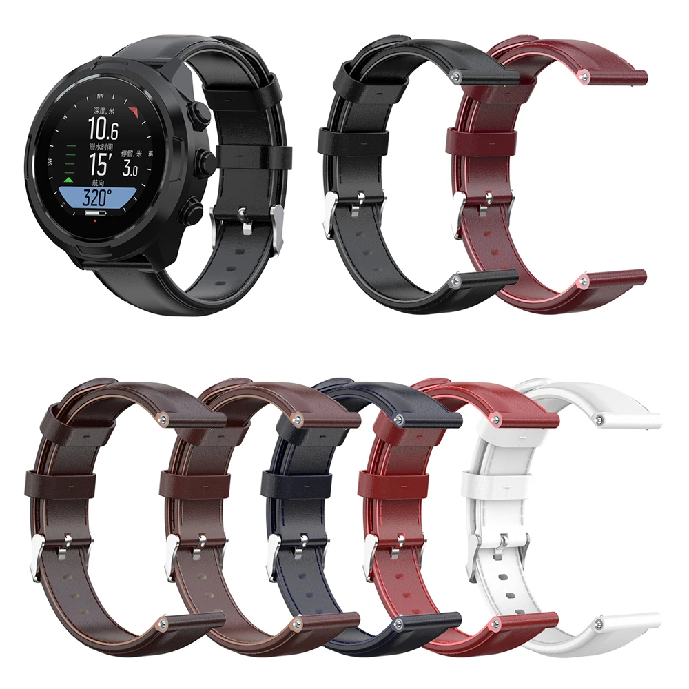 Ремешок 24 мм для спортивных смарт часов Suunto Spartan запасной браслет из вощеной