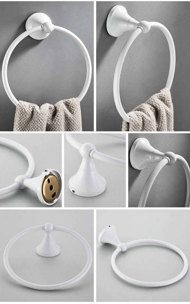 towel ring Holder white 2