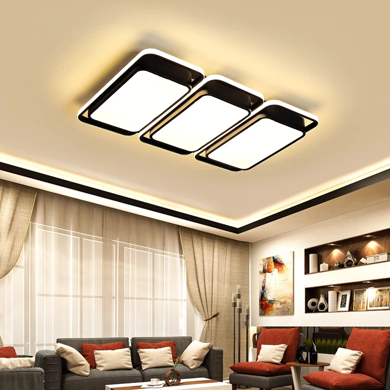 

Minimalist Black/White modern led ceiling lights for living room lights bedroom plafondlamp led home indoor ceiling lamp Fixture