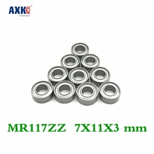 Axk 10 шт. Mr117zz Abec-5 7x11x3 мм Глубокие шаровые подшипники Mr117/L-1170 Zz