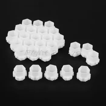 

200PCS Tattoo ink cups Plastic Disposable Clear Hold Pigment Container Honeycomb Shape Professional Tattoo Accessories Tool