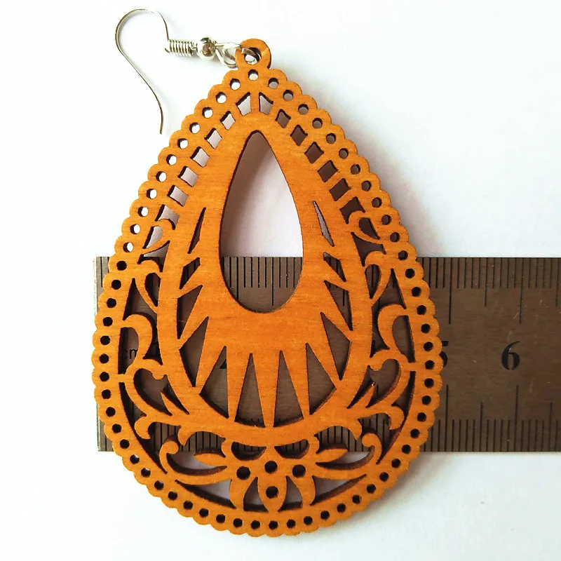 Engraving-water-drop-African-Wooden-Earrings-for (1)